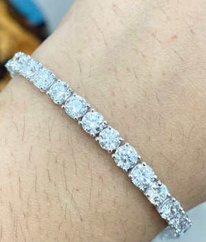 15.21 CT LAB TENNIS BRACELET