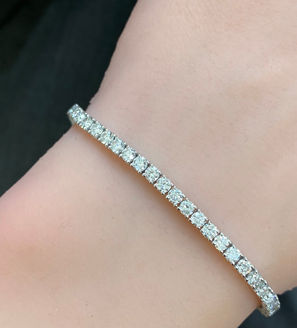 5.10 CT LAB 7 INCHES TENNIS BRACELET