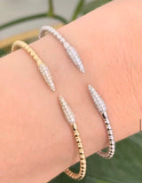 Natural diamond flex bracelets