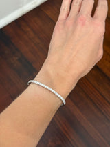 White gold 2.06ct lab diamond bracelet
