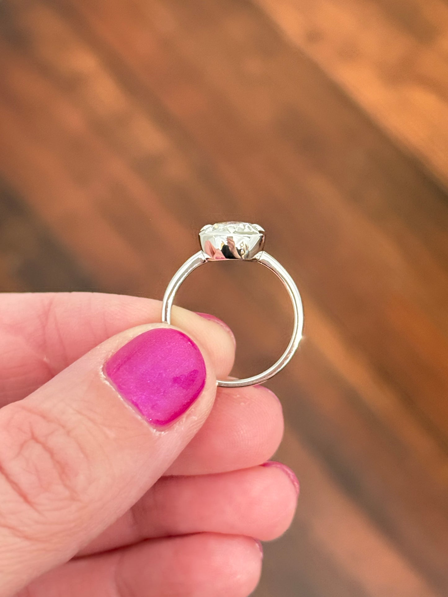 White gold 2.5ct IGI certified pear shape lab diamond ring
