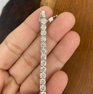 8.18ct Lab 7 inches Tennis Bracelet