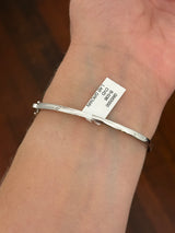 White gold 1.22ct lab diamond bracelet