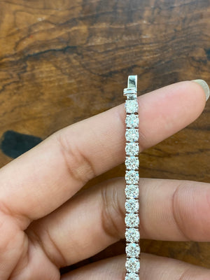 9CT Lab 7 inches Tennis Bracelet
