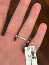 White gold half bezel 2.01ct lab diamond band