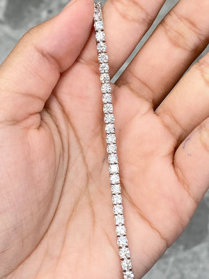 5.71 CT Lab 6.75 Inches Tennis Bracelet