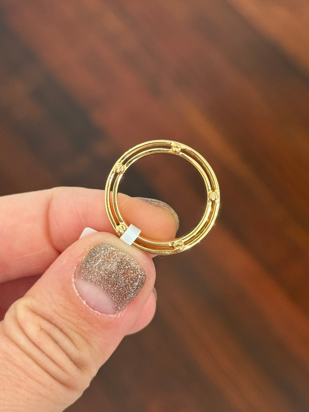 Yellow gold men’s size 7 0.59ct lab diamond band