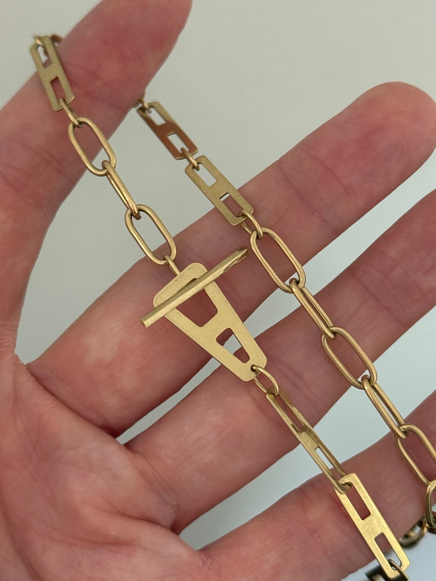 10.9g yellow gold chain necklace
