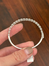 White gold 1.24ct lab diamond bracelet