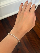 White gold 1.68ct lab diamond flex bracelet