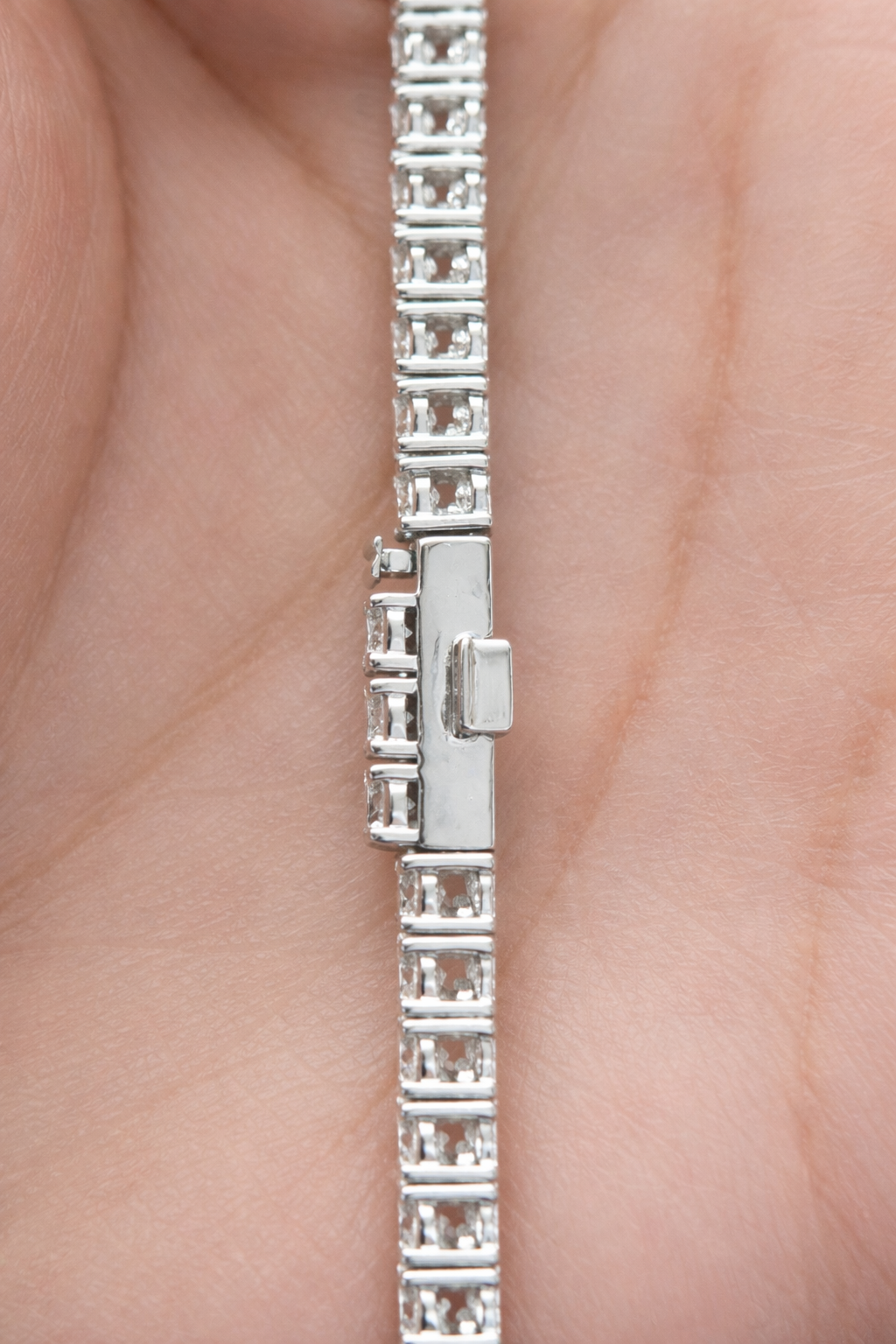 10.385ct White Gold Lab Diamond 17" Tennis Necklace