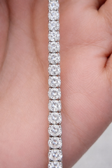 10.385ct White Gold Lab Diamond 17" Tennis Necklace