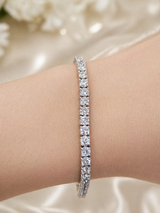 5.50ct White Gold Lab Diamond 7" Tennis Bracelet