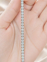 5.50ct White Gold Lab Diamond 7" Tennis Bracelet