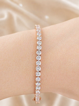 5.95ct Rose Gold Lab Diamond 7" Tennis Bracelet