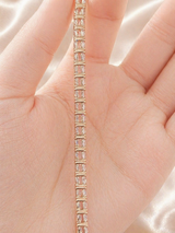 5.95ct Rose Gold Lab Diamond 7" Tennis Bracelet