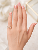 0.51cttw Yelllow Gold Natural Sapphire Ring