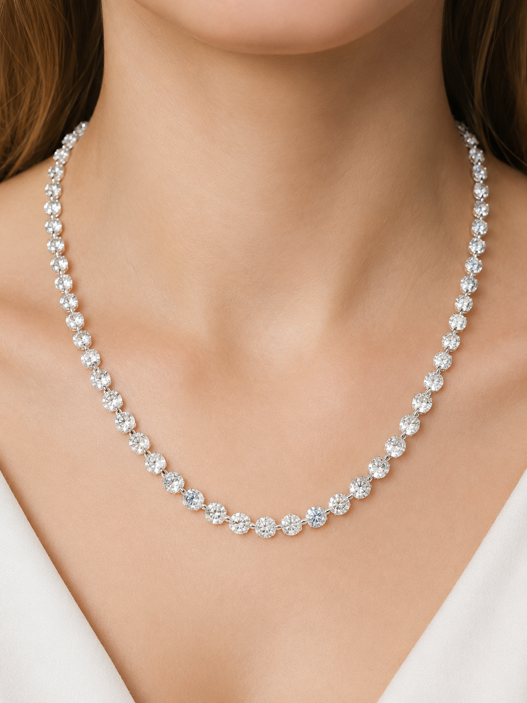 19.32cttw Lab Diamond 18" Necklace