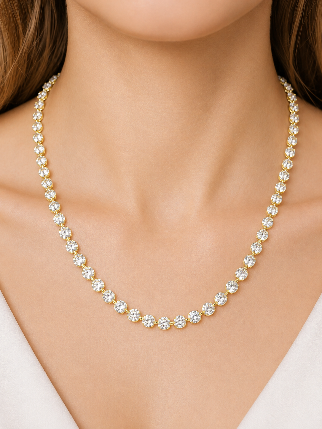 19.32cttw Lab Diamond 18" Necklace