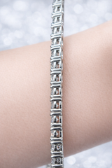 5.31ct White Gold 7" Lab Diamond Tennis Bracelet