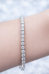 5.31ct White Gold 7" Lab Diamond Tennis Bracelet