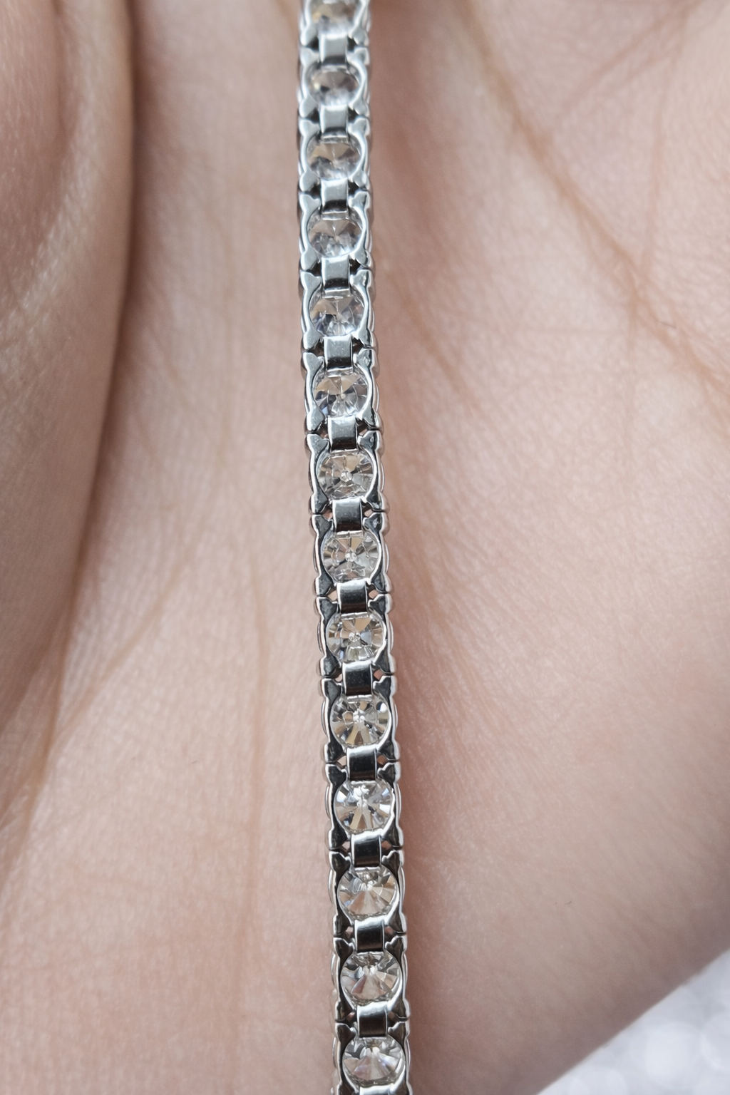 5.31ct White Gold 7" Lab Diamond Tennis Bracelet