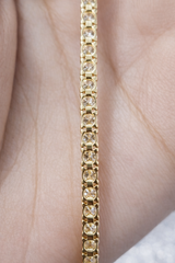 4.81ct Yellow Gold 7" Lab Diamond Tennis Bracelet