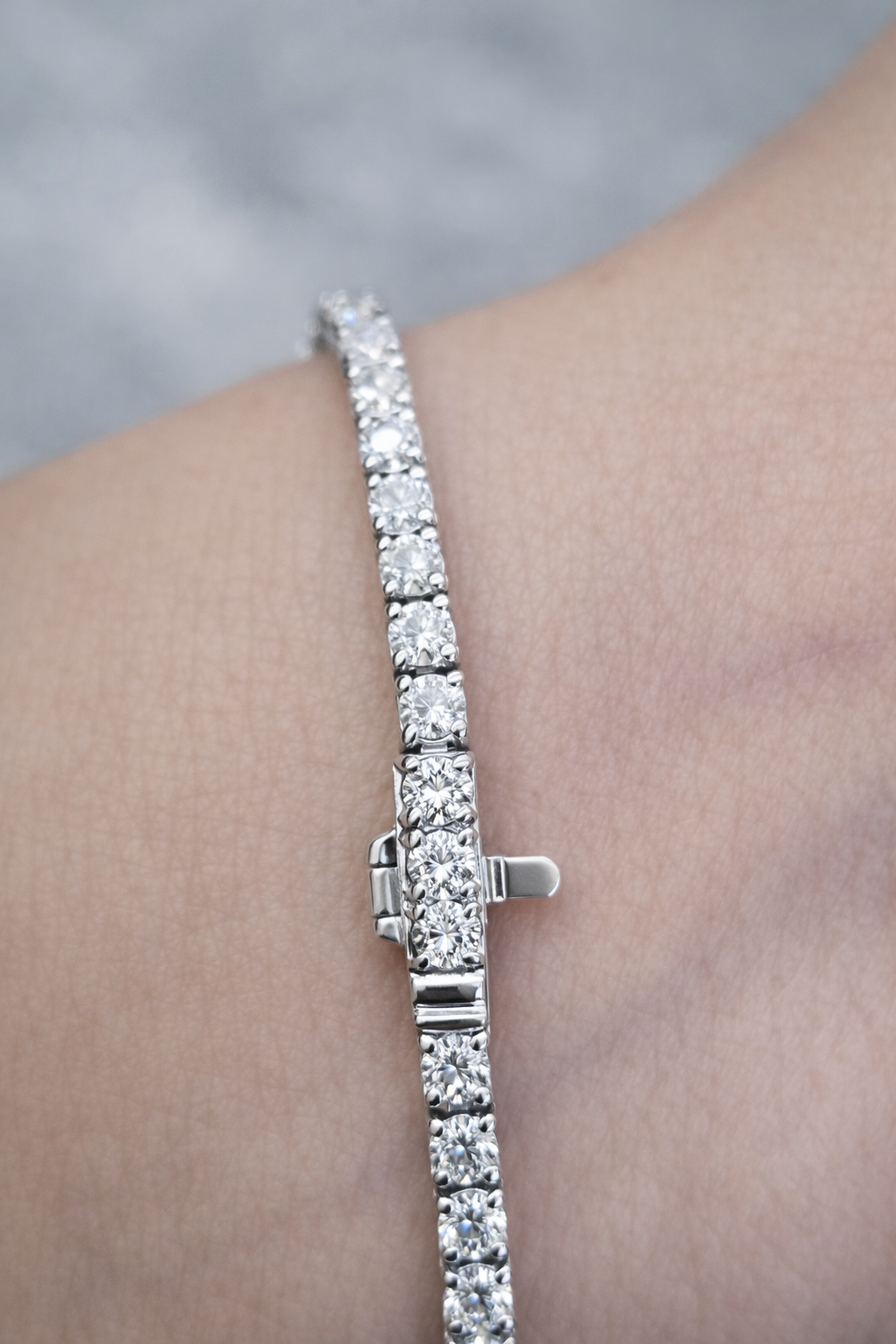 2.15ct White Gold 7" Tennis Bracelet