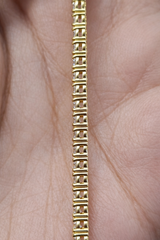 4.61ct Yellow Gold Lab Diamond 7" Tennis Bracelet