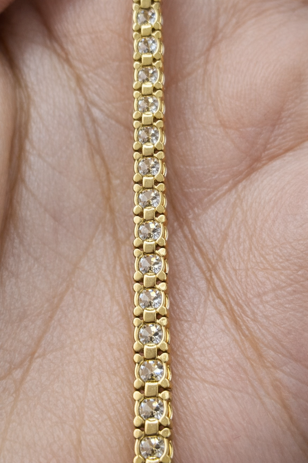 4.61ct Yellow Gold Lab Diamond 7" Tennis Bracelet