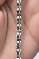 17.06ct Round Lab Diamond 7" Bracelet White Gold