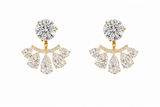 Pear Shaped Dangle Jacket Lab Diamond Earring