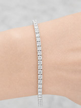 3.45cttw White Gold Lab Diamond 7" Tennis Bracelet