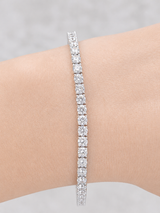 6cttw White Gold Lab Diamond 7" Tennis Bracelet