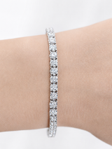 1.90ct White Gold Lab Diamond 7" Bracelet
