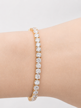 7Cttw Light Weight Round Lab Diamond 7" Tennis Bracelet
