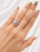 1.90ct White Gold Oval Lab Diamond Ring
