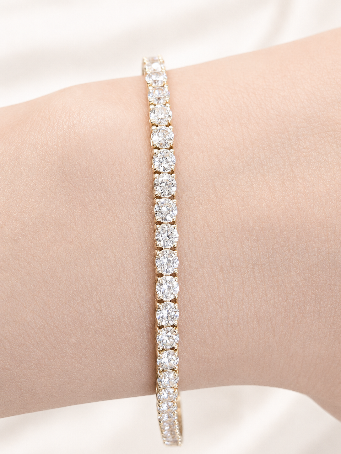 5.45cttw Lab Diamond 7" Bracelet