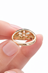 2.51cttw Oval Bezel Ring in Yellow Gold