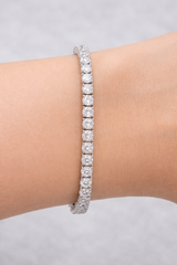 5.520cttw White Gold Lab Diamond 7" Tennis Bracelet