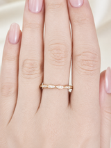 Yellow Gold Round Lab Diamond Eternity Band