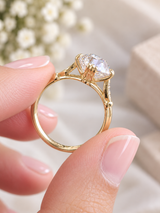 2.57Cttw OEC Yellow Gold Lab Diamond Ring