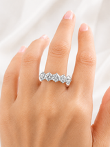 2.64cttw 5 Stone OEC Lab Diamond Ring