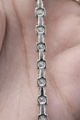 9.14ct White Gold 6.75" Lab Diamond Tennis Bracelet