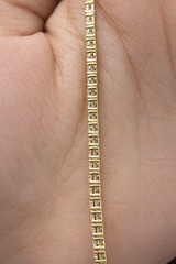 IGI Certified 9.56ct 17" Tennis Necklace 14K Yellow Gold