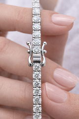 5.70ct 14K White Gold 7 Inches Tennis Bracelet