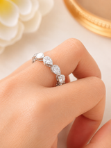 2.72cttw White Gold Pear Shape Lab Diamond Eternity Band