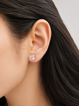 3.07Cttw Bezel Set Yellow Gold Oval Shape Lab Diamond Earrring