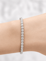 5.53ct White Gold Lab Diamond 7" Tennis Bracelet