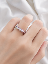 0.64ct White Gold Lab Diamond Band